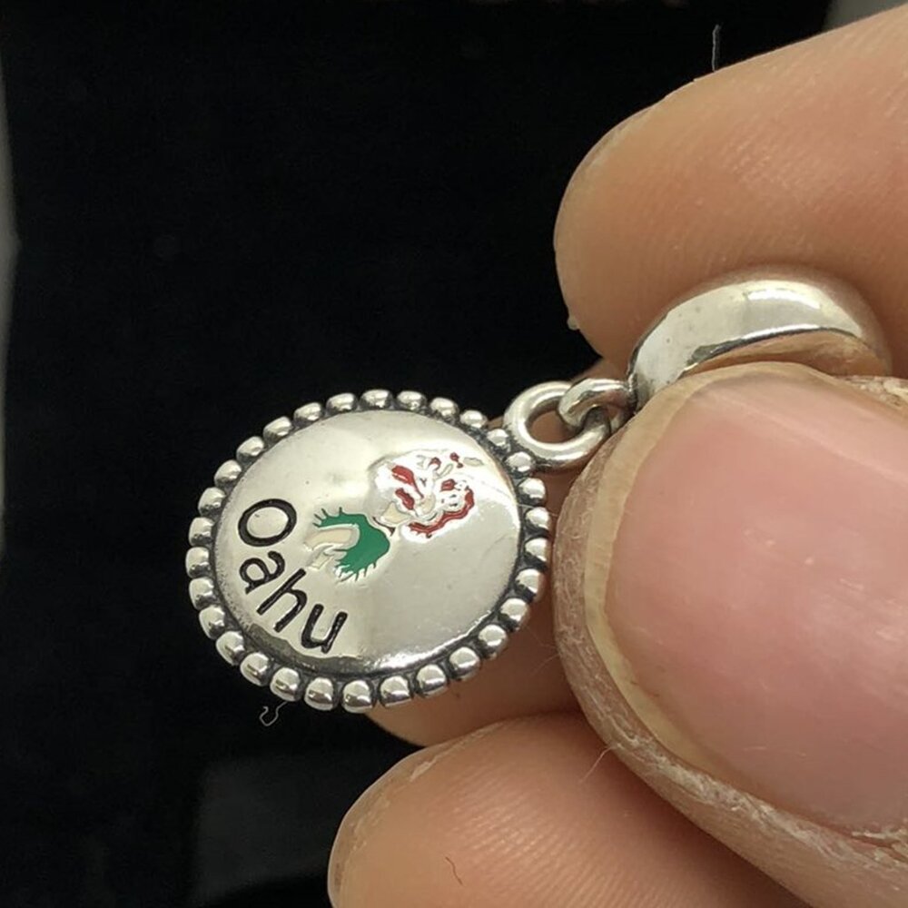 ✨🔥Pandora Oahu Hula Dancer Hawaii Dangle Charm sterling silver jewelry - Picture 2 of 6